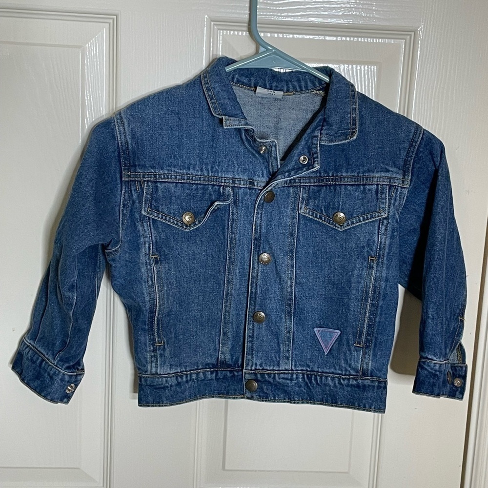 Vintage 80s GUESS Denim Jacket Kids 4Y​​​​​​​​​​​​​​​​​​​​​